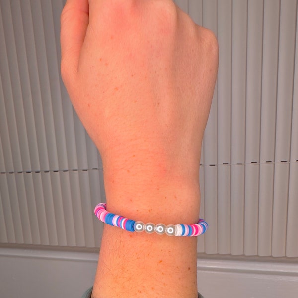 Bubblegum Heishi Beaded Bracelets