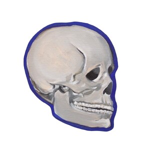 Adesivo teschio blu