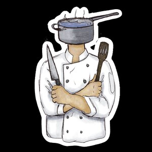 Chef (tête creuse) Sticker