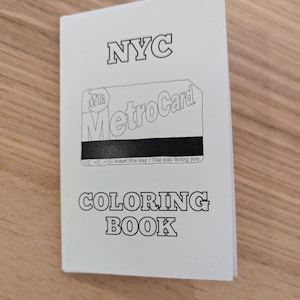 NYC Mini Coloring Book | 6 Pages of NYC Favorites | Fun and Relaxing Activity
