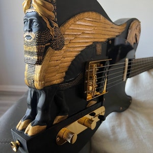 Custom hand carved Guitar from Essotericca Mythic Legendary Guitars. The one and only Babylon Guitar. image 2