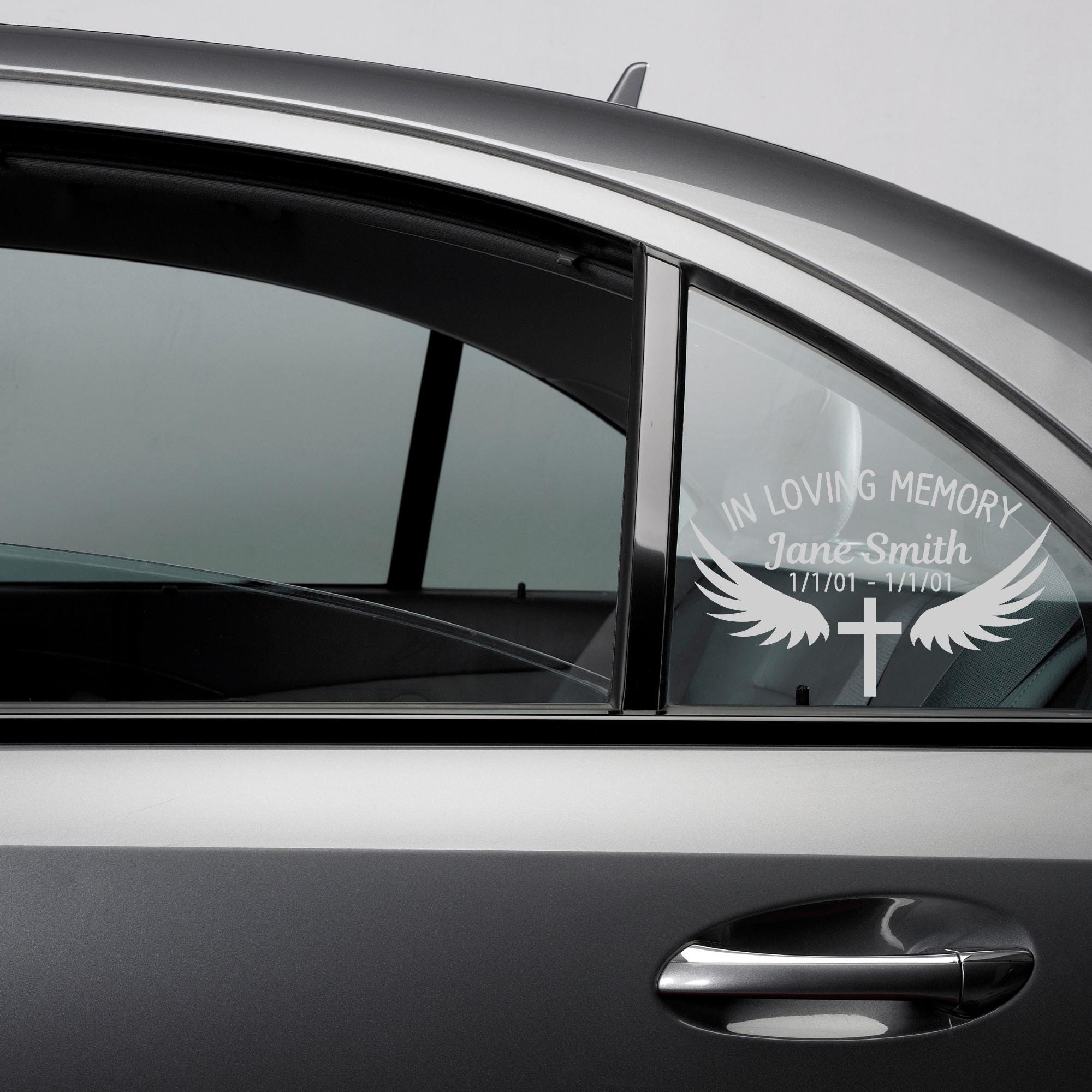 In Loving Memory Vinyl Car Decal Memorial Personalized Car Decal Loving ...