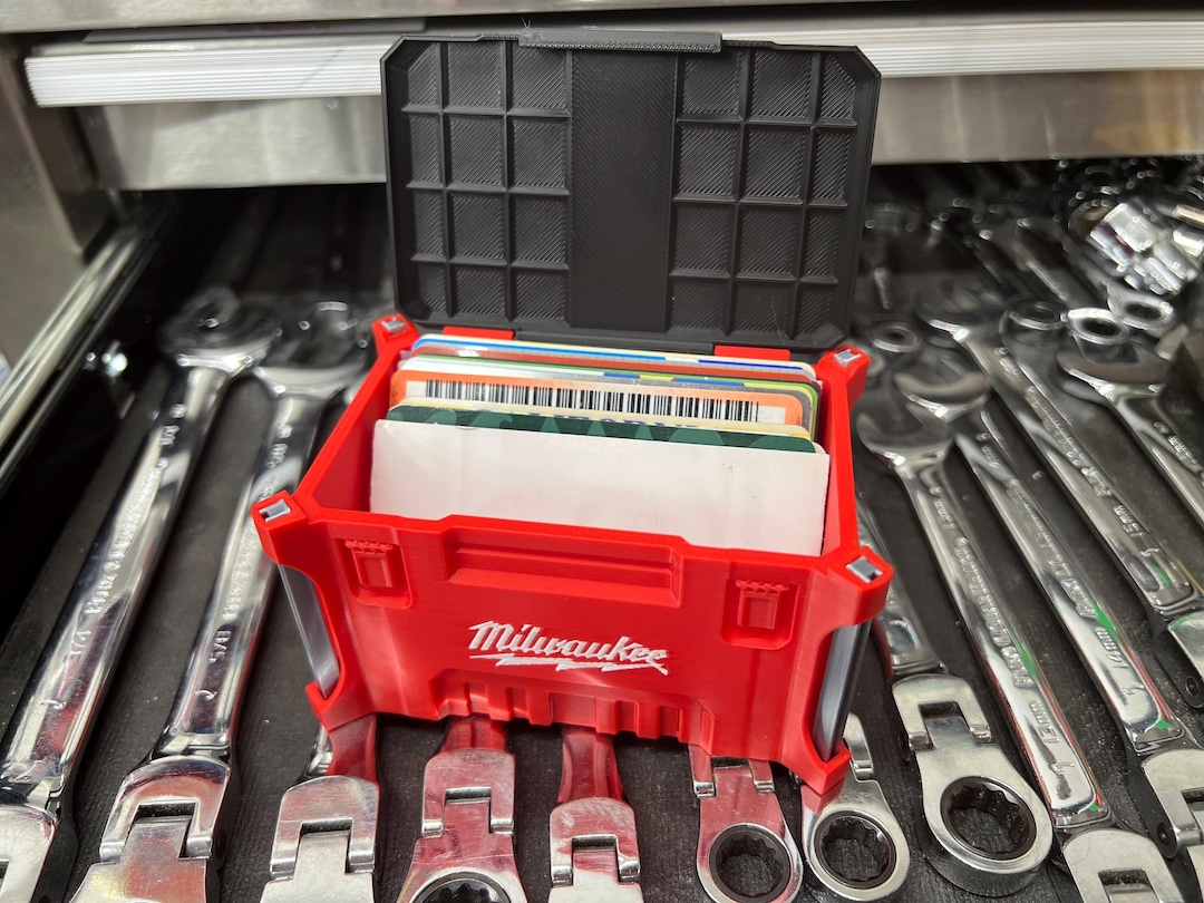 Milwaukee Packout Inspired Business Card Case Wall Mount PLA Box Etsy