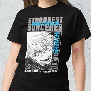 Anime Gojo Satoru Strongest Sorcerer Vintage Shirt, Anime Lover Shirt, Anime tshirt, Anime Manga Shirt, Anime Gojo Gift Men Women T-shirt