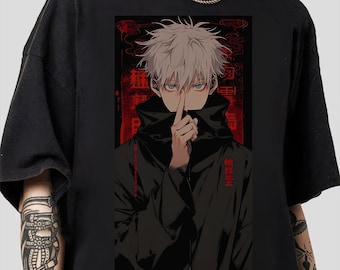 Anime Gojo Satoru Vintage Shirt, Anime Lover Shirt, Anime Sweatshirt, Anime Manga Shirt, Anime Gojo Gift Men and Women T-shirt