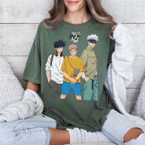 Gojo Saturo Shirt, Megumi Shirt, Yuji Itadori Shirt, Jujutsu Kaisen Shirt, Friends Shirt, Anime Lover Shirt, Manga Shirt, Anime Gift  JJK