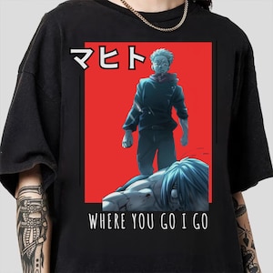 Yuji Mahito Shirt, Jujutsu Kaisen Shirt, Mahito Shirt, Yuji Shirt, Anime Manga Shirt, Anime Fan Gifts Shirt, Yuji Itadori, Where You Go I Go