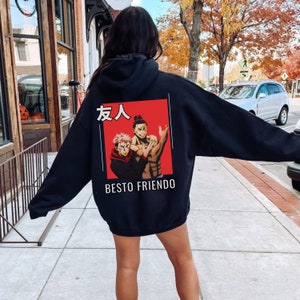 Besto Friendo Hoodie, Aoi Todo Hoodie, Hoodie, Itadori Hoodie, Yuji Hoodie, Besto Friendo, Anime Manga Hoodie, Anime Fan Gifts Hoodie