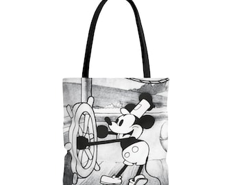 Borsa tote di Topolino di Steamboat Willie: animazione retrò