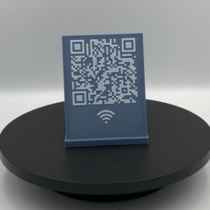 3D Printed Custom QR Code Wifi Sign, Elegant 3d-printed Wifi Qr-code ...