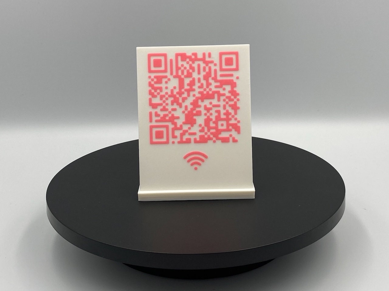 3D Printed Custom QR Code Wifi Sign, Elegant 3d-printed Wifi Qr-code ...