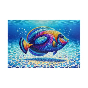 Puzzle, Blue Tang Fish, Paper Mosaic, 110, 252, 520, 1014-pieces, Jigsaw Puzzle, Family, Puzzles for Adults, Gift