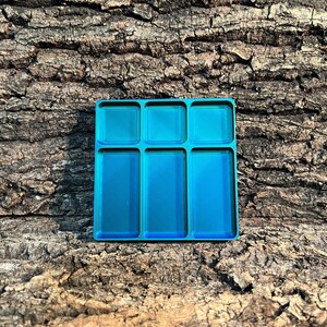 Hermit Crab Feeding Dish: Six Slot Food Organizer (4&quot;)