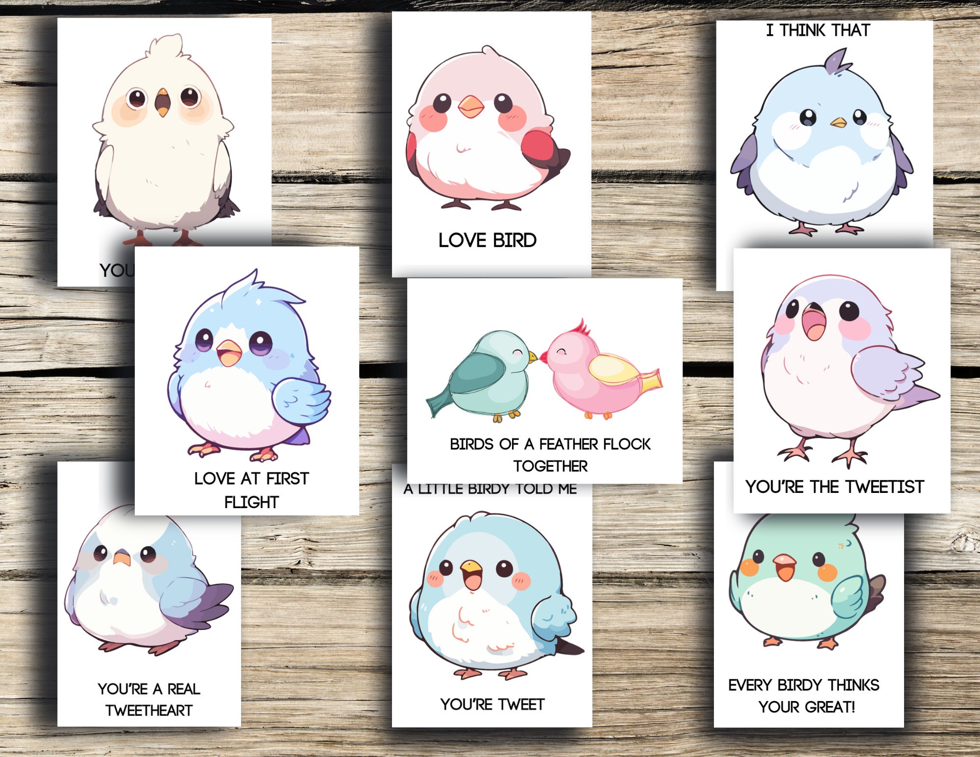 Printable Bird Cards, Printable Valentines, Bird Valentines, Birds, Fun ...