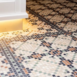 Floor mosaic tile, Carpet Mosaic, Handmade Mosaic Floor Tile, Custom Mosaic Flooring