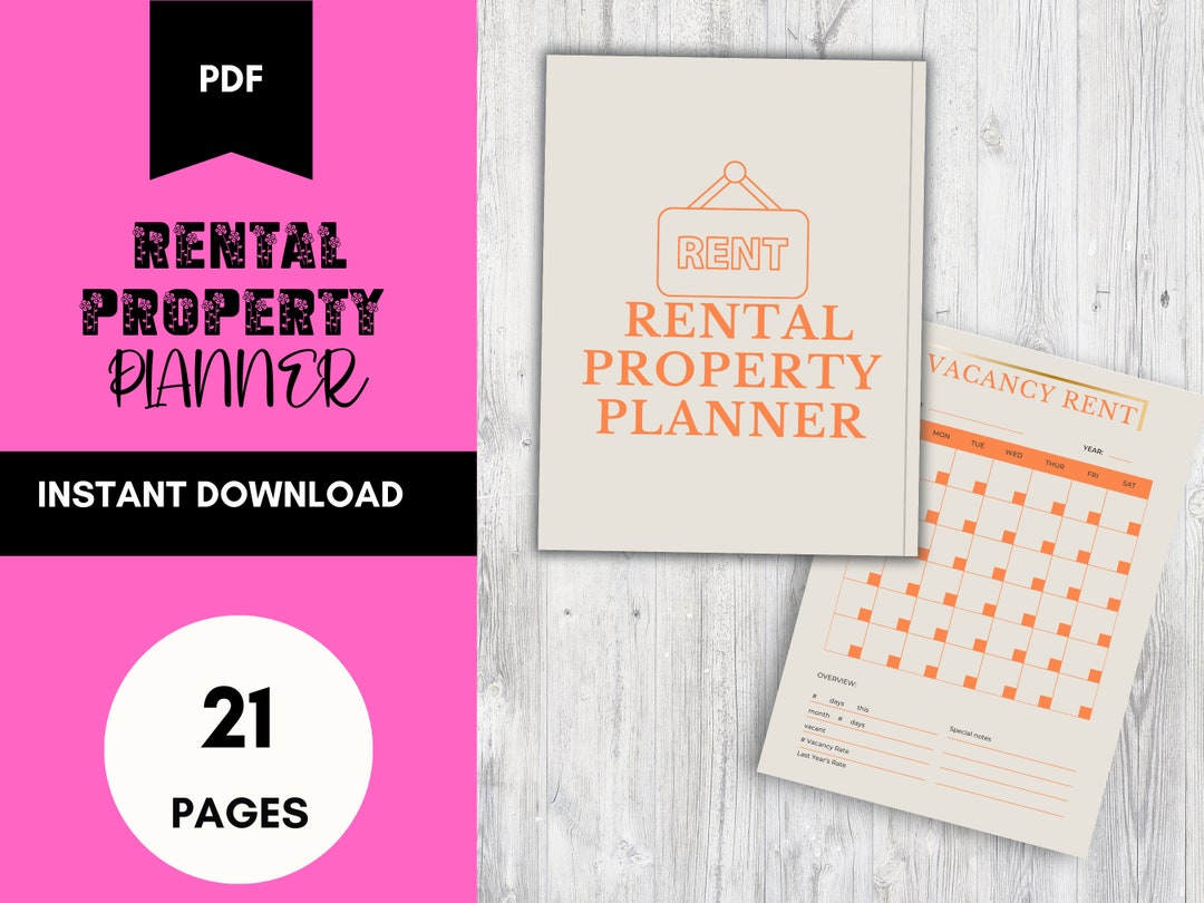 Printable Rental Property Planner Landlord Planners Property Etsy