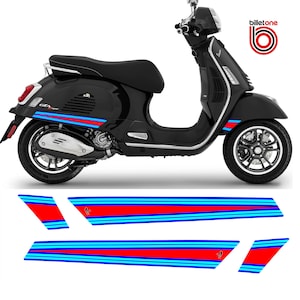 Vespa Seitenstreifen Aufkleber Racing Legende M für GTS 125 150 200 250 300 GTV Aufkleber Laminiert