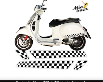 Checkered Side Stripe Decals for GT S and V Models