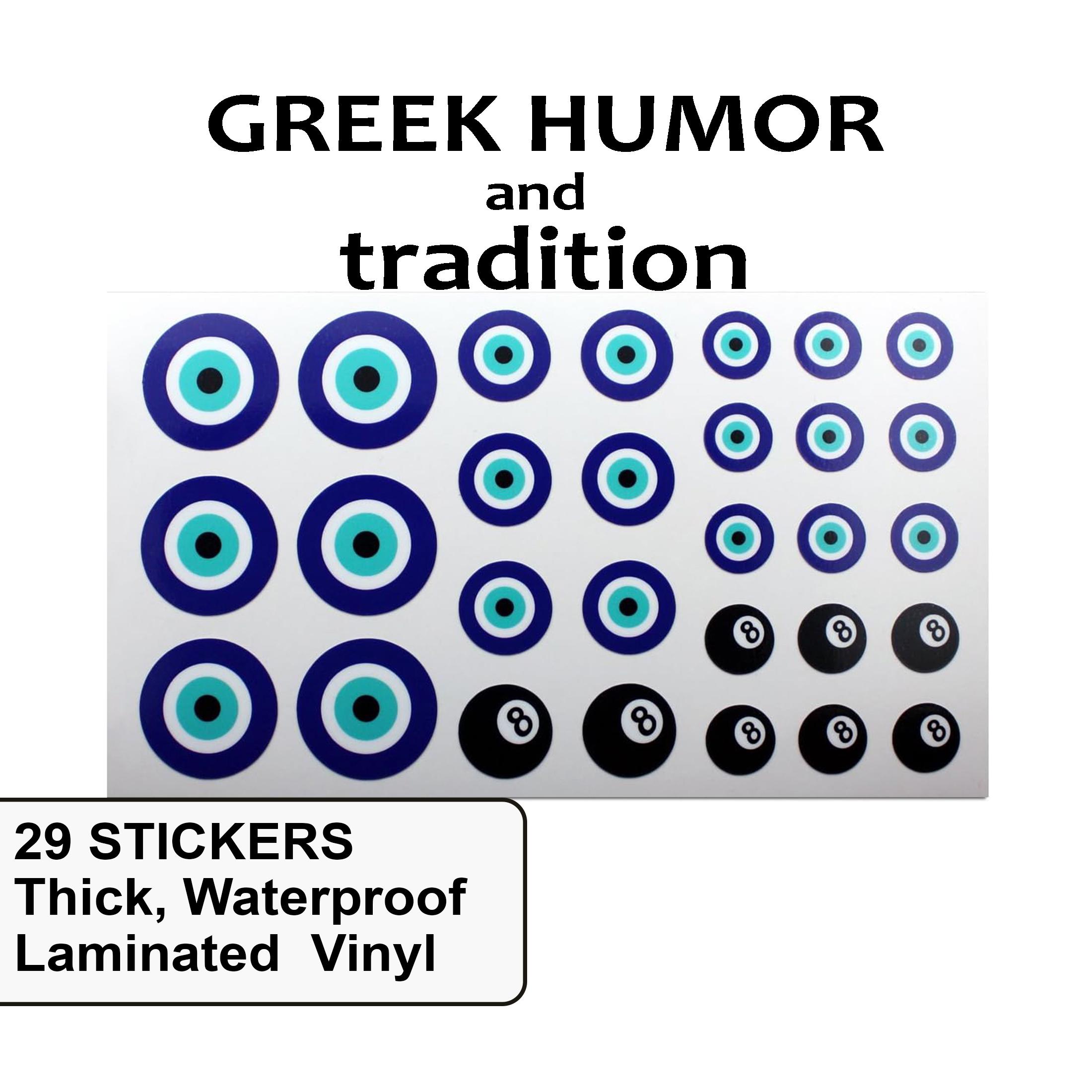 100 Adesivi Evil Eye Impermeabili - Stickers Decorativi Per Laptop, Bottiglie, Skate - Foto 7