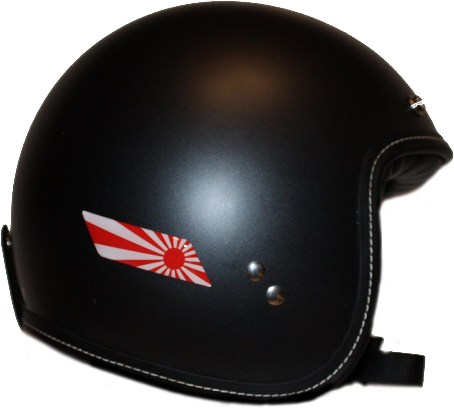 Autocollants 3D Drapeau Soleil Levant Pour Casque Moto - Lot De 2 (gauche/droit), Vinyle épais, Universel, Résistant