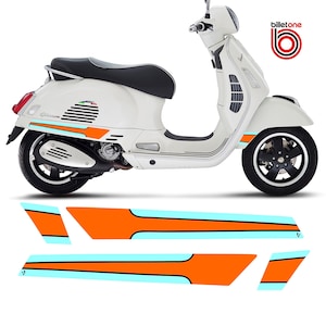 Vespa Seitenstreifen Aufkleber Racing Legende GTS 125 150 200 250 300 GTV Aufkleber Laminiert