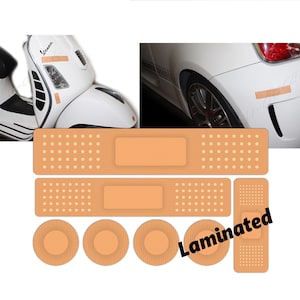 Bandaid Look set Bumper sticker Scratch cover Dent Laminated Decal for motorcycle scooter boat snowmobile car mask sticker funny gift
