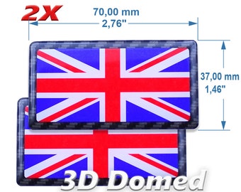 2 X Adesivi In Silicone Con Cupola 3D Decalcomanie Per Auto Moto - Foto 5