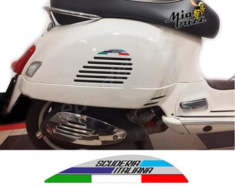 14 ADESIVI BANDIERA ITALIA IN VINILE VESPA MOTO SCOOTER CASCO FIAT 500 - Foto 4