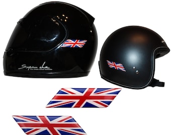 Union Jack Helm Aufkleber, UK England Flagge Aufkleber