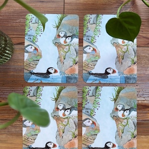 Lot de 4 cartes postales représentant la faune de l'Alaska