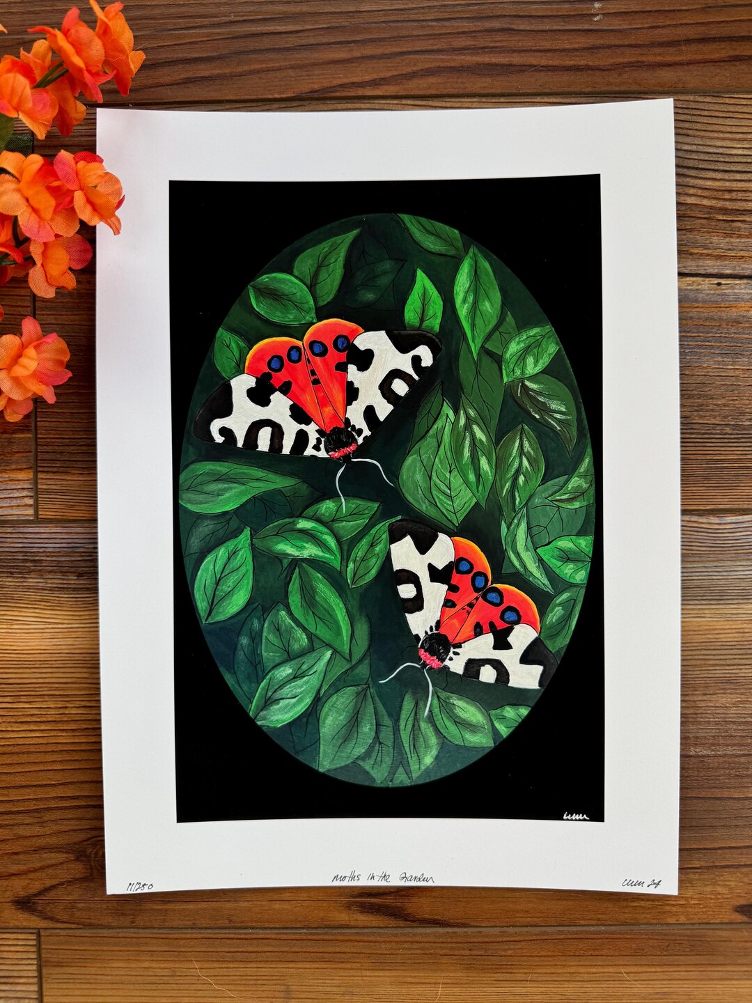 Moths in the Garden Fine Art Print - Etsy