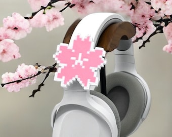 Sakura Headset Charm: Kawaii Cherry Blossom Headphone Accessory