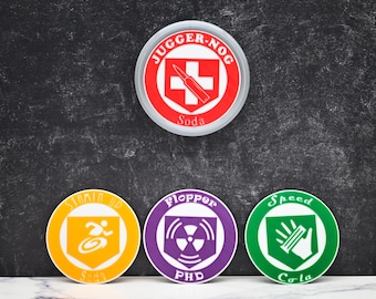 Letrero de tapa de Perk-a-Cola hecho a mano: decoración de juegos impresa en 3D