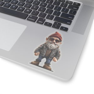 Tough Gnome Merl Sticker, Funny Sticker, Gnome Sticker, Laptop Sticker