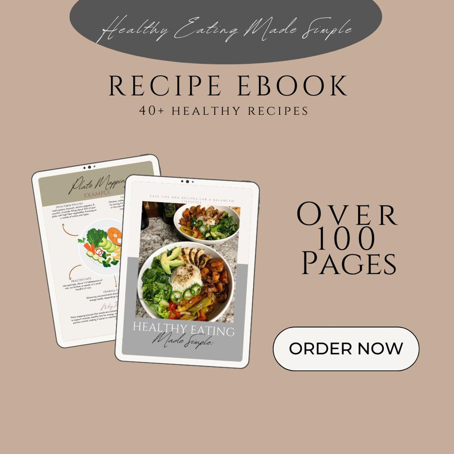 Healthy Eating Made Simple - Recipe Ebook - Etsy