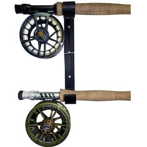 Fishing Rod Holder | Double Wall, Wall Mount, Two Fishing Rods