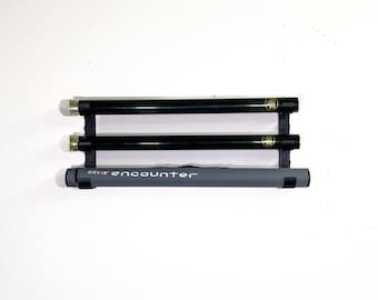 Paquete de soportes para tubos de cañas de pesca con mosca / Sistema de almacenamiento modular de montaje en pared / Estante para tubos de cañas / Equipo de pesca con mosca