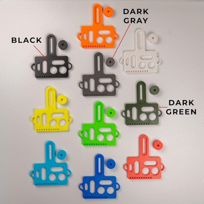 Soporte para herramientas de pesca en kayak / Organizador de riel montado sobre riel / Instalación sin taladro / Accesorios para kayak / Fabricado en EE. UU. imagen 5