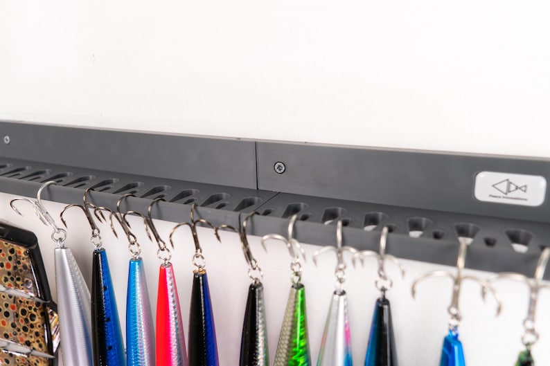 Magnum Fishing Lure Holder Wall Mount – Hook Lure Organizer – Tackle ...