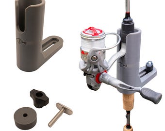 Soporte para cañas de pescar para kayak / Montaje en riel individual / Soporte para cañas de pescar para barcos y kayaks / Regalo de pesca para él