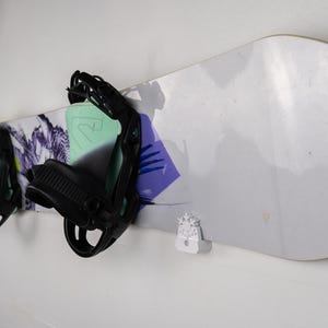 Snowboard Holder | Snowflake Design | Horizontal Wall Mount | Made in the USA | Garage Organizer