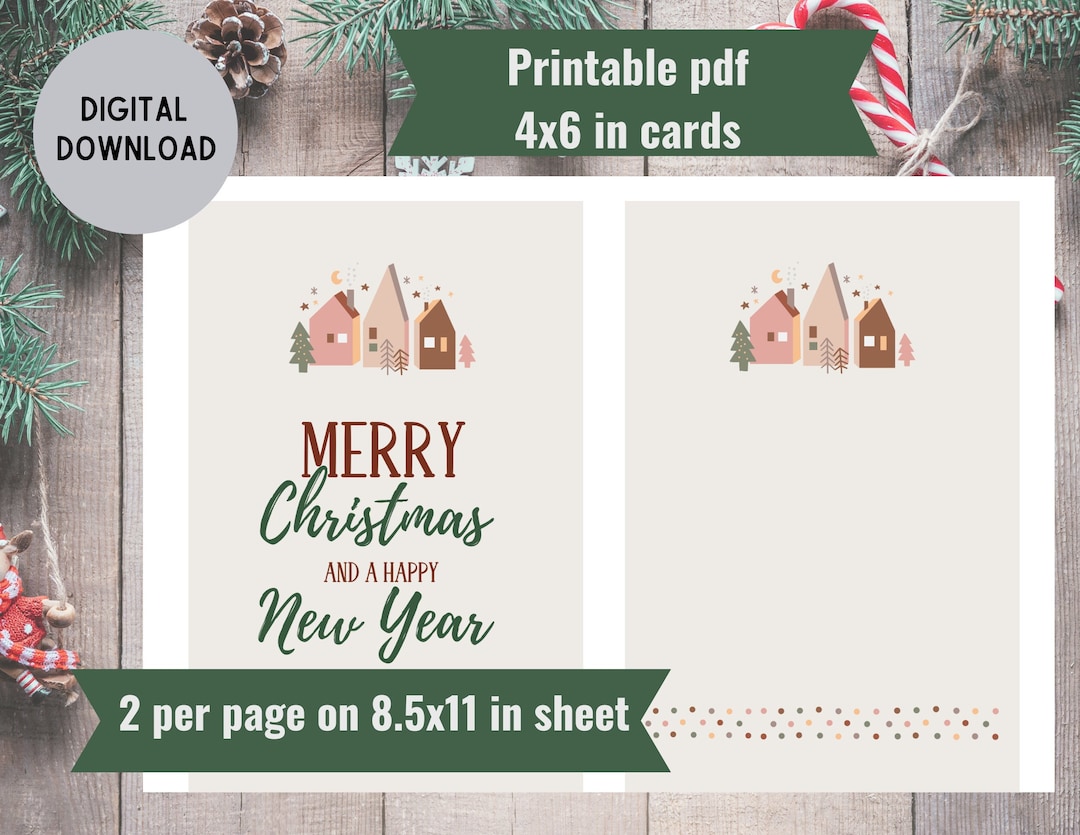 4x6 Gift Card Book Christmas Gift Card Book Printable Xmas - Etsy