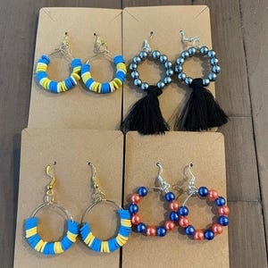 Football Team Inspired Earrings- Perfect for Gameday