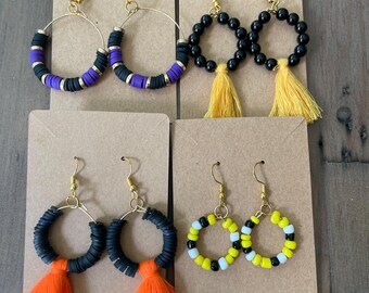 AFC North Earrings- Perfect for Game Day!