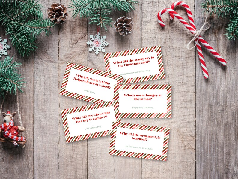 Christmas Cracker Jokes Printable. Christmas Cracker Fillers. Xmas