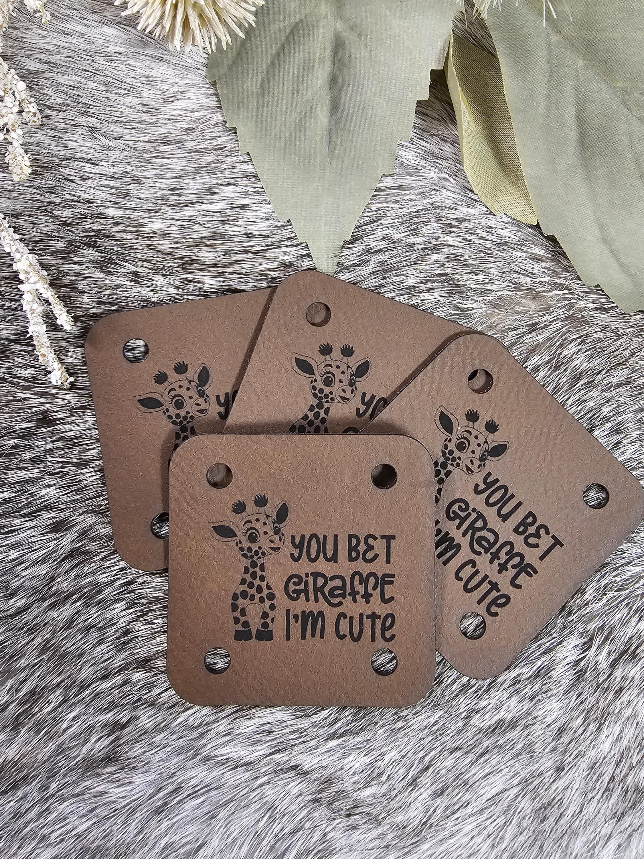 Custom Faux Leather Rivet Tag, Personalized Knit Crochet Labels - Etsy