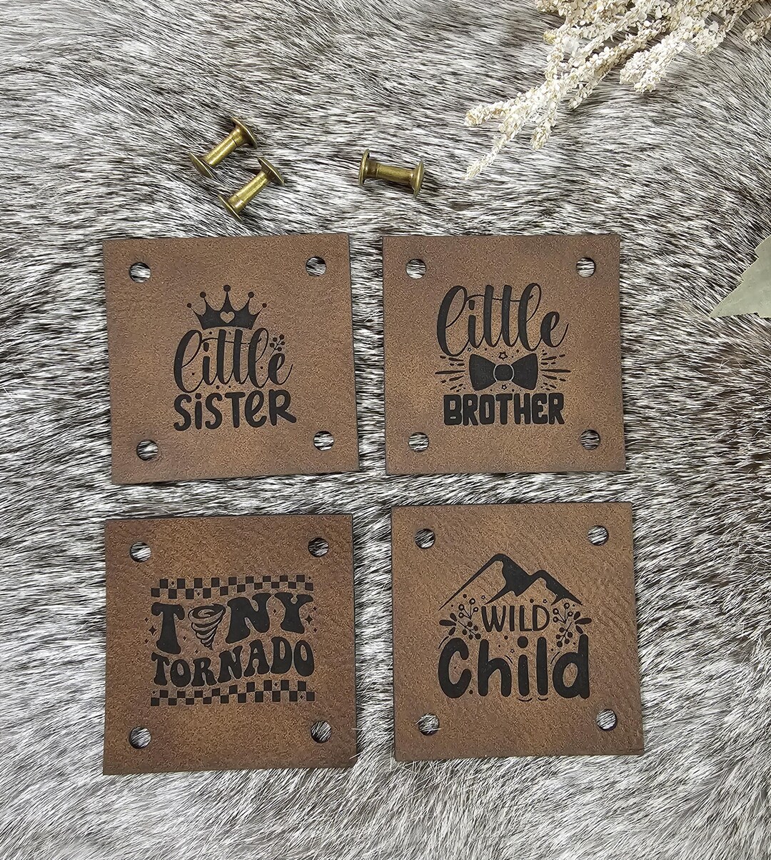 Custom Faux Leather Tags, Personalized Knit Crochet Labels - Etsy