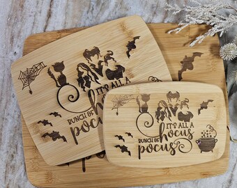 Hocus Pocus Halloween Bamboo Cutting Board
