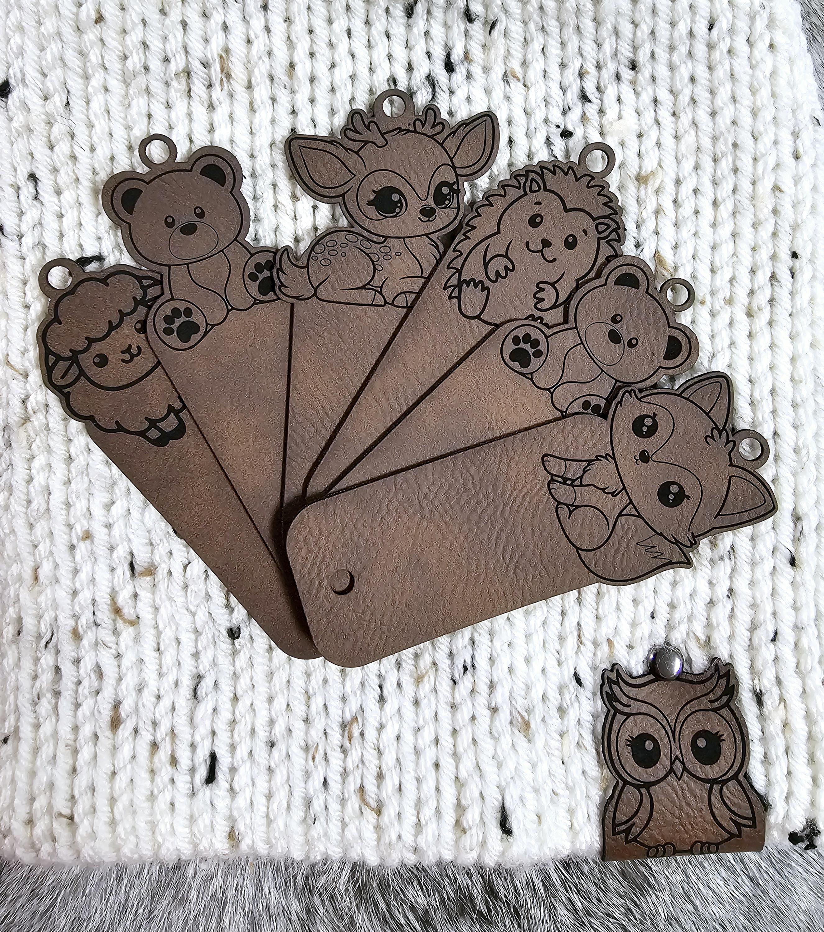 Custom Faux Leather Tag, NO SEW Rivet Label | Personalized Tags for ...