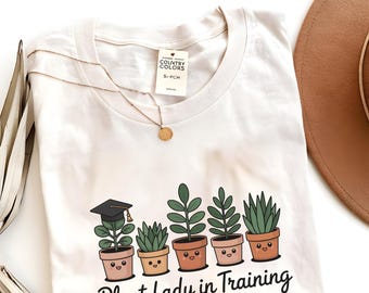 Plant Lady Shirt | Cute Plant Mom Tee | Comfort Colors Plant Shirt | Gift for Plant Lover | Botanical Aesthetic Shirt | Houseplant T-Shirt